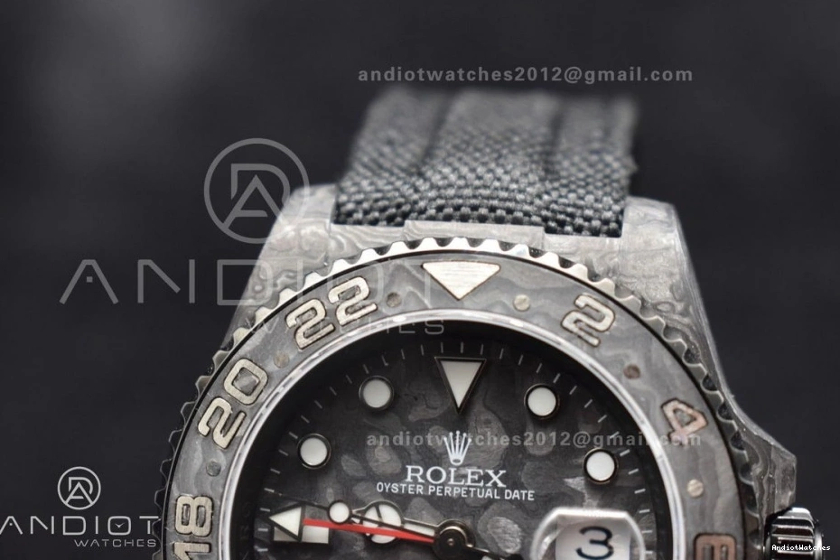 GMT Edition DIW Best Carbon All Practical Black CHS Black on Nylon 423 Black OMF SA3186 Dial Strap 0423